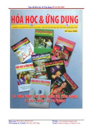 Hóa học và ứng dụng - Phương pháp giải nhanh bài toán hỗn hợp kim loại AlZn và NaBa tác dụng với nước